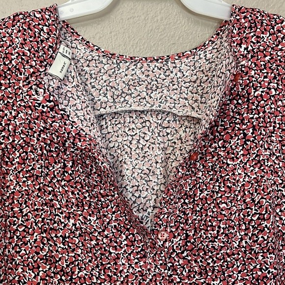 Name it girl abstract fall baby doll blouse size 11-12Y burnt orange/black/white - Picture 10 of 11